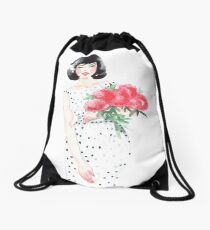 French charm Drawstring Bag