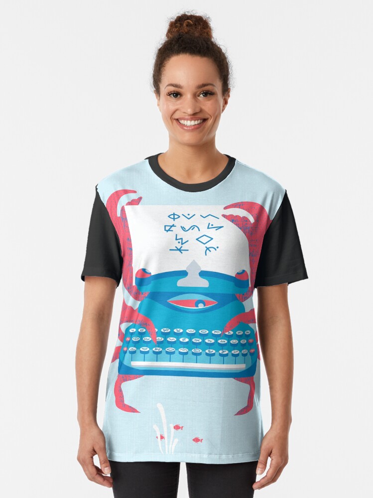 Alternate view of Crab The Typewriter Graphic T-Shirt
