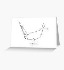 Bad Beluga Greeting Card