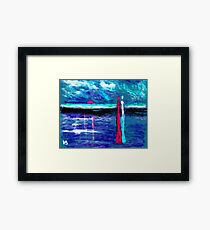 Beach lovers Framed Print