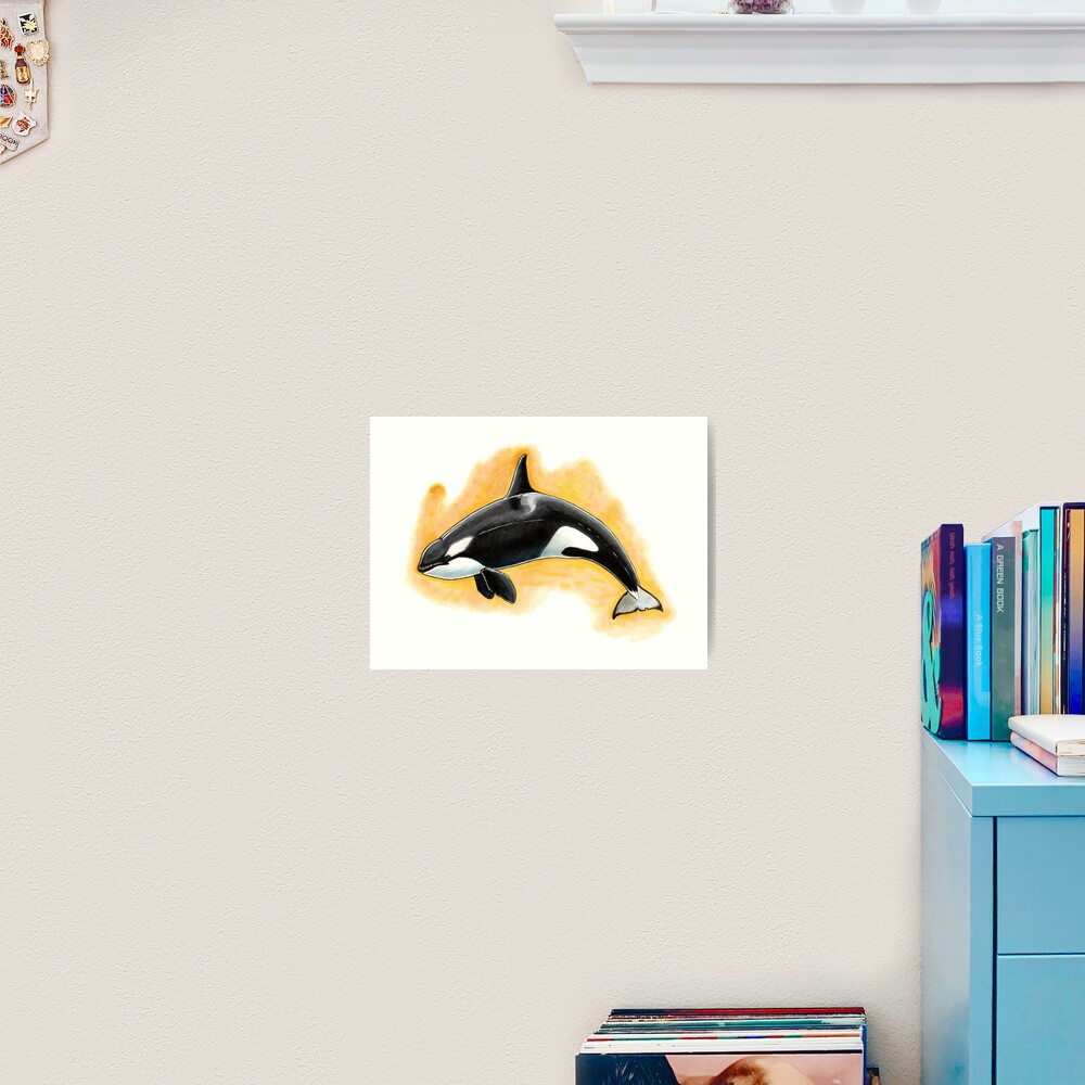 CorkyII - Draw Every Captive Orca Project nr. 1 Art Print