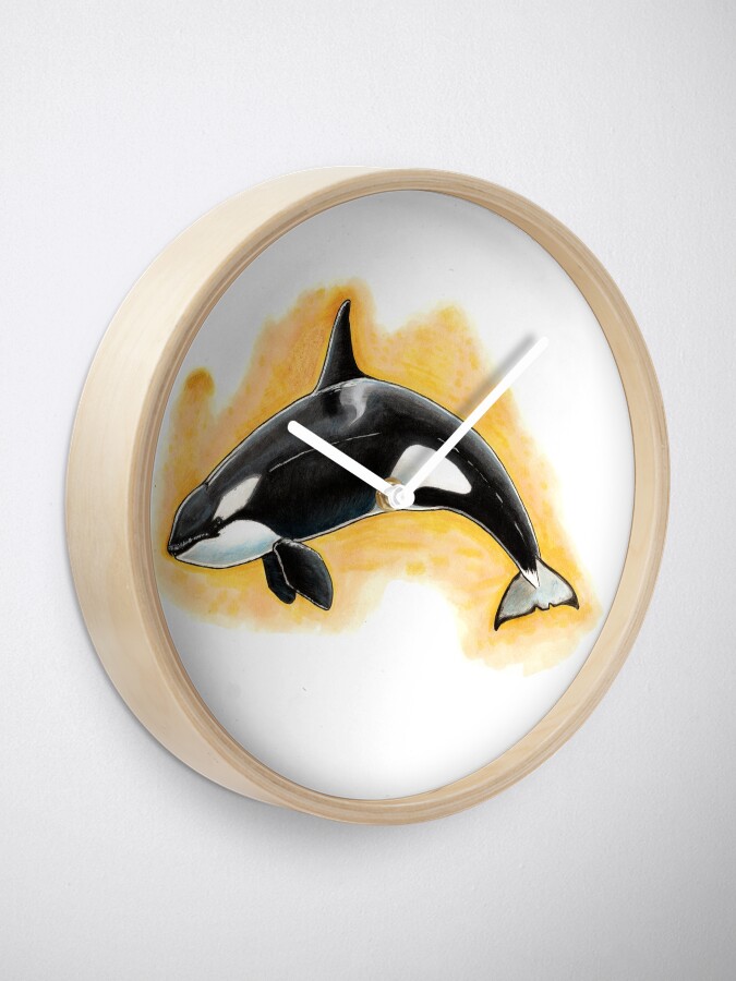 Alternate view of CorkyII - Draw Every Captive Orca Project nr. 1 Clock