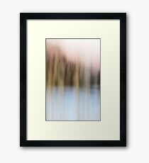 winter blurred Framed Print