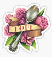 Nope Spoon Sticker
