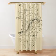 Fluid Dynamics Shower Curtain