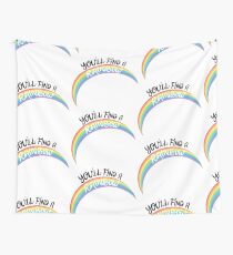 Kesha - Rainbow (Black Font) Wall Tapestry
