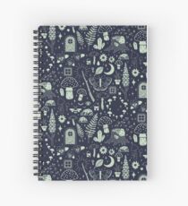 Fairy Garden: Midnight Spiral Notebook