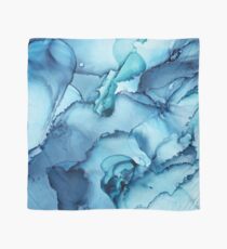 The Blue Abyss - Alcohol Ink Painting Scarf