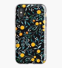Vinilo o funda para iPhone Naranjas en negro