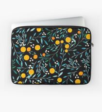 Oranges on Black Laptop Sleeve
