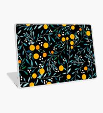 Oranges on Black Laptop Skin