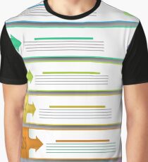 Modern Infographics Banners Isolated on Grey Background Graphic T-Shirt