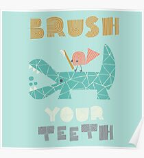 Splish Splash Zoo - Brush Your Teeth Poster