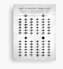 How To Identify Warplanes Canvas Print