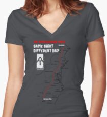 Camiseta entallada de cuello en V Camisa del rastro apalache