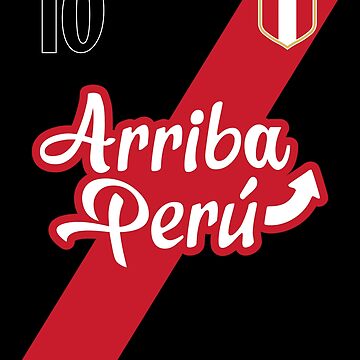 Retro Arriba Peru Soccer Jersey 10 Peruvian Futbol Gift Tee T-Shirt