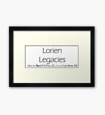 Lorien Legacies Framed Print