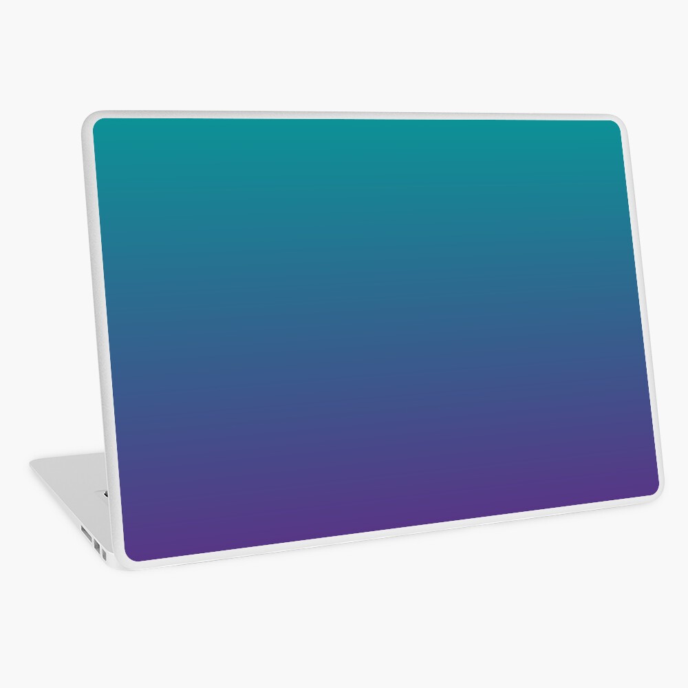 Ombre | Gradient Colors | Teal and Purple | Laptop Skin