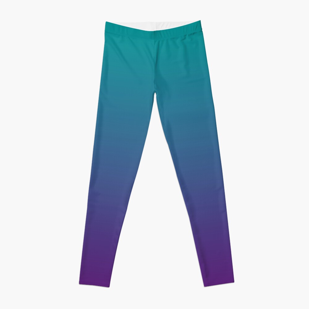 Ombre | Gradient Colors | Teal and Purple | Leggings