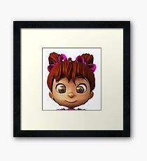 Cartoon Girl Framed Print