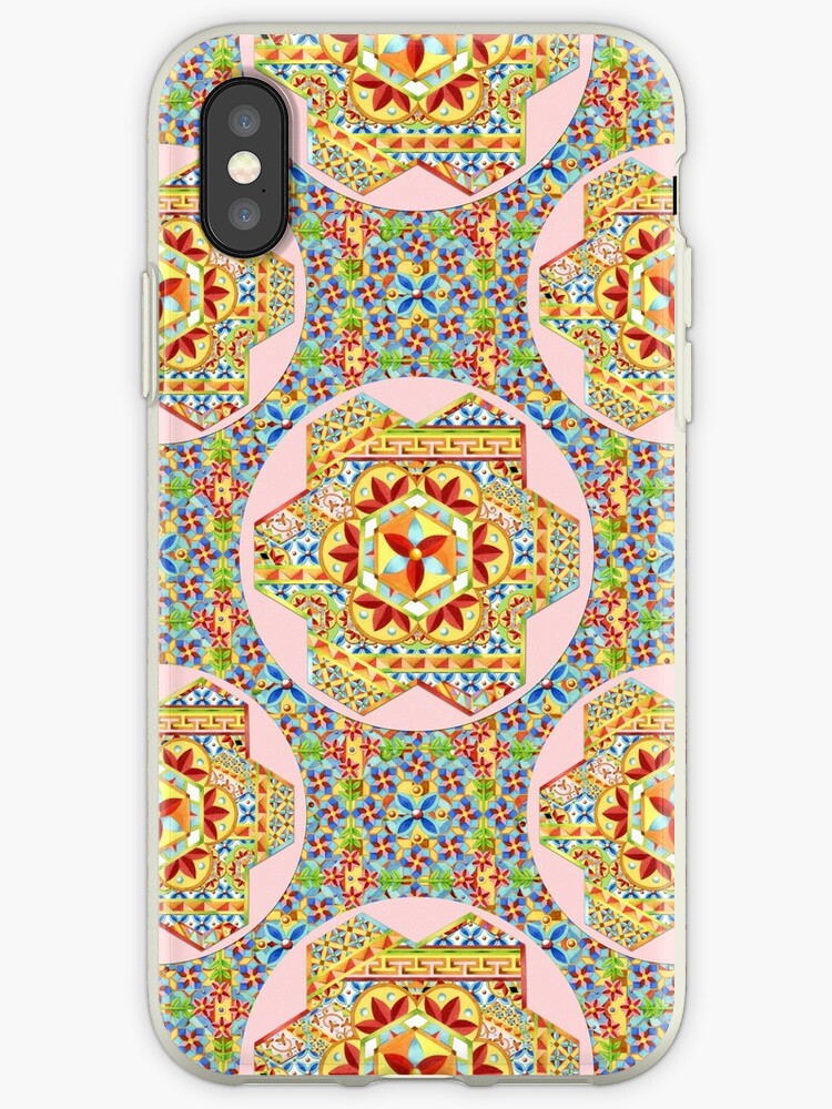"Gypsy Caravan Boho Heraldic" iPhone Cases & Covers by PatriciaSheaArt