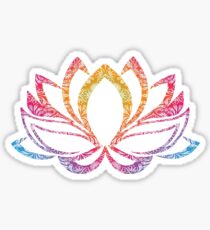 Colorful Mandala Lotus // Weekend Originals Collection Sticker