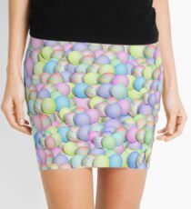 Pastel Colored Easter Eggs Mini Skirt