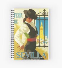 Spanien 1965 Sevilla April Fair Poster Spiralblock