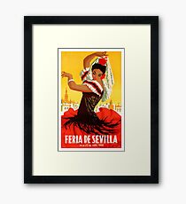 Spain 1959 Seville April Fair Poster Framed Print