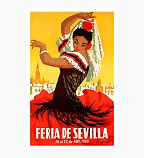 Spain 1959 Seville April Fair Poster Photographic Print