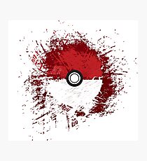 Pokeball Splat Photographic Print