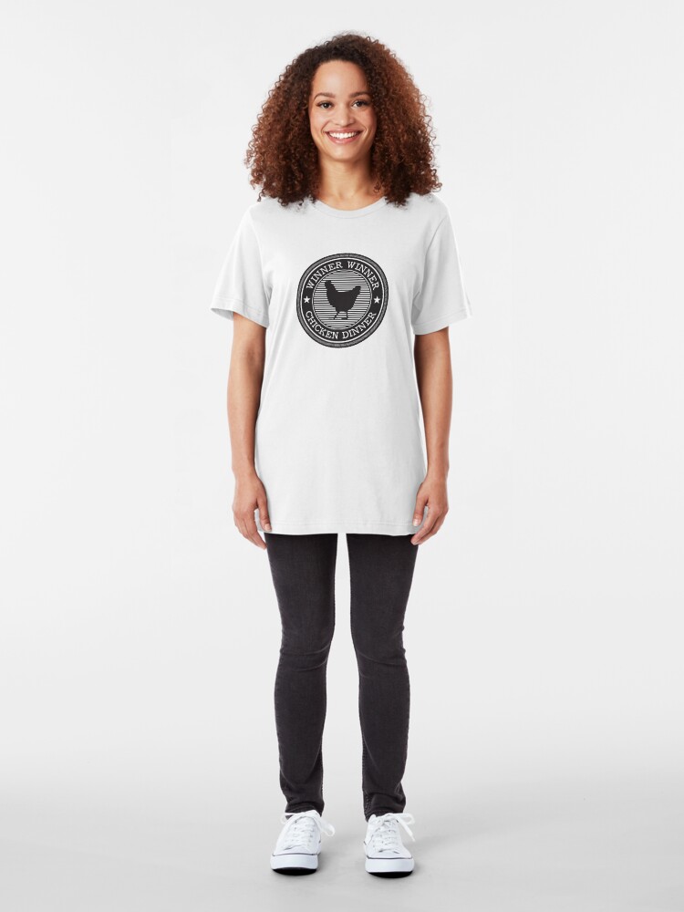 Alternate view of pubg - winner winner Slim Fit T-Shirt