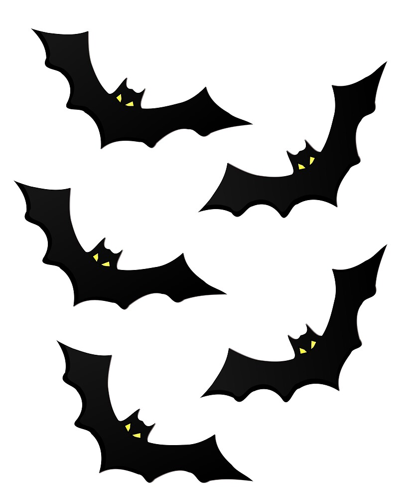 "Halloween Cute Scary Bat Design" by PopsTees Redbubble
