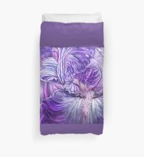 Wild Iris Purple Duvet Cover