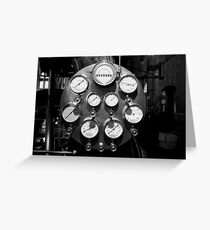 Steam gauges Greeting Card