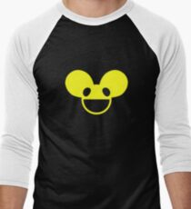 Camiseta ¾ bicolor para hombre Deadmau5 cabeza