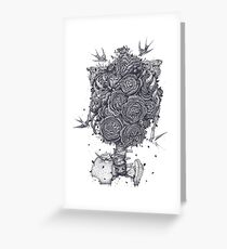 Ribs with peonies Greeting Card
