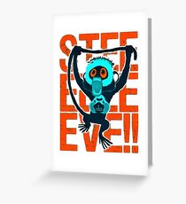 monkey cartoon Greeting Card