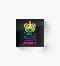 T-ARA Member Names Acrylic Block