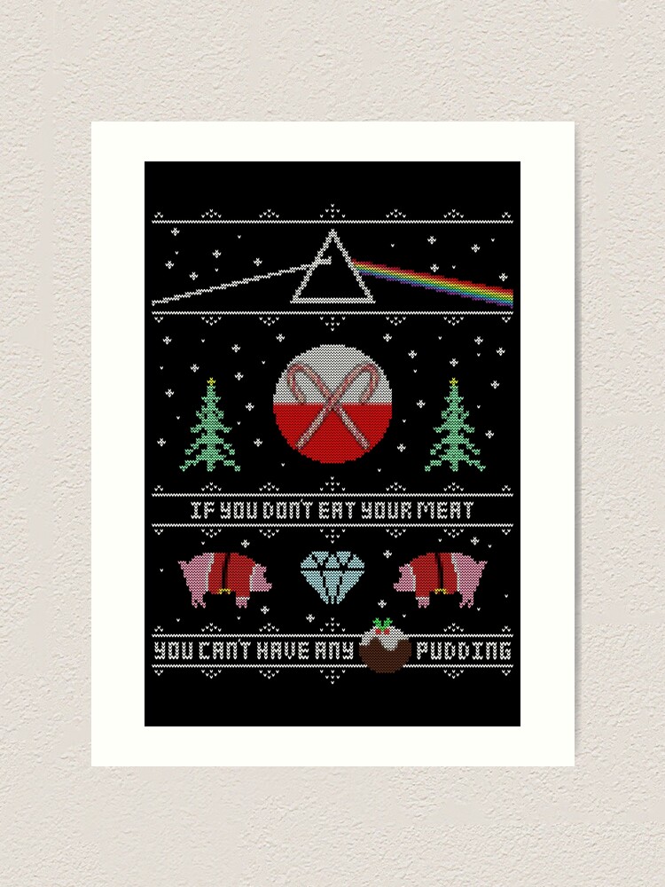 Alternate view of Hey Yule - Pink Christmas Art Print