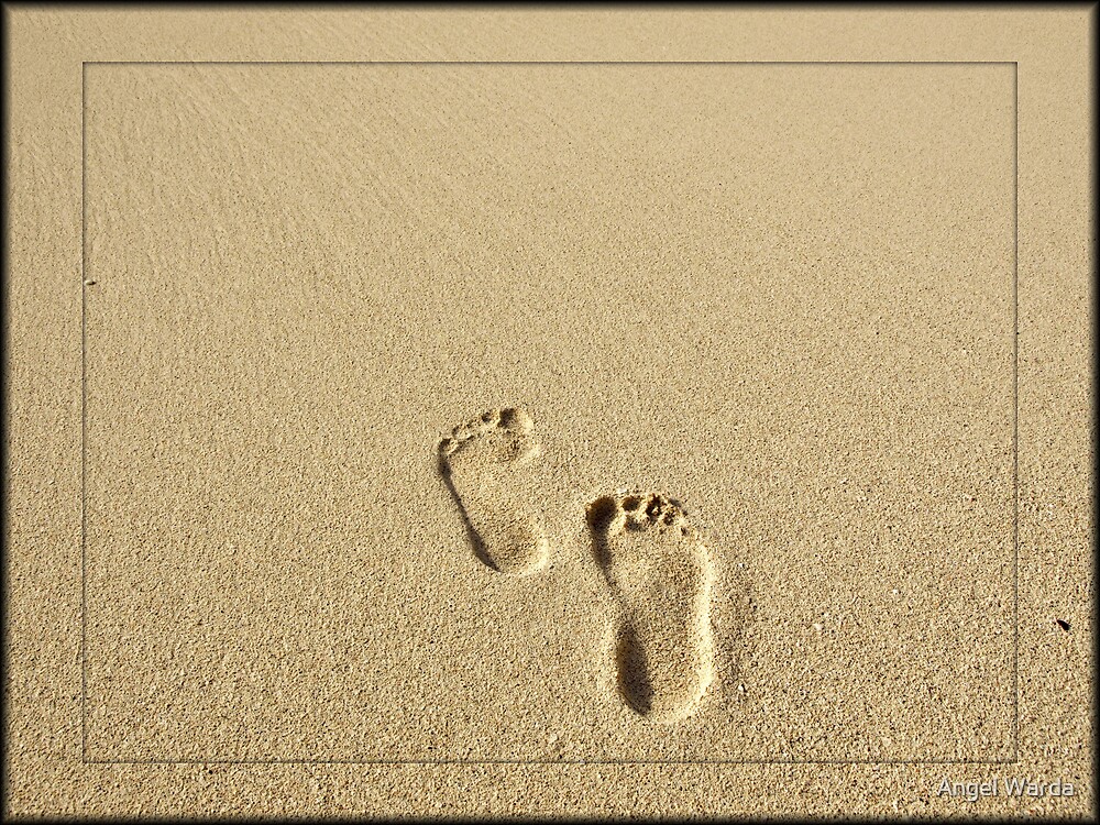 "Footprints in the Sand" by Angel Warda Redbubble