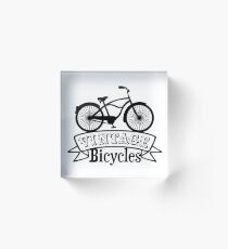 Vintage Bicycles Acrylic Block