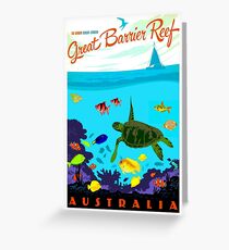 AUSTRALIA : Great Barrier Coral Reef Print Greeting Card