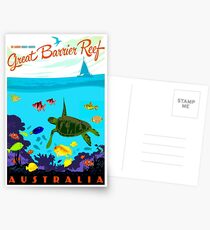 AUSTRALIEN: Great Barrier Korallenriff Print Postkarten