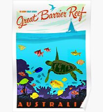 AUSTRALIA : Great Barrier Coral Reef Print Poster
