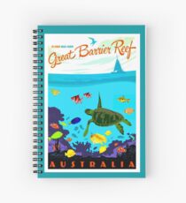 AUSTRALIA : Great Barrier Coral Reef Print Spiral Notebook
