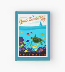AUSTRALIA : Great Barrier Coral Reef Print Hardcover Journal
