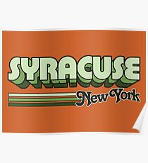 Syracuse, NY | City Stripes Poster