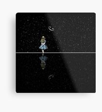 Alice In Wonderland Starry Night Metal Print