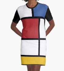Mondrian #3 Graphic T-Shirt Dress